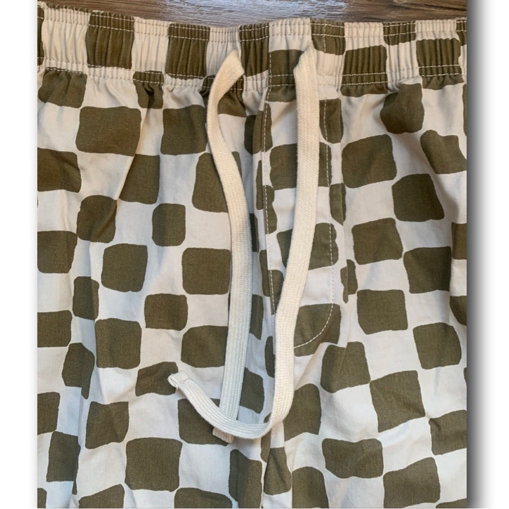 Urban Outfitters Khaki Checkerboard Beach Pants Size-Xl - Picture 6 of 10